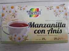 Te de Manzanilla con Anis 25 Sobres 100% Natural- Tea 25 tea bags