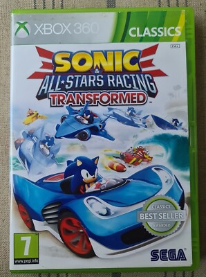 Sonic & All-Stars Racing Transformed (Microsoft Xbox 360, 2012)