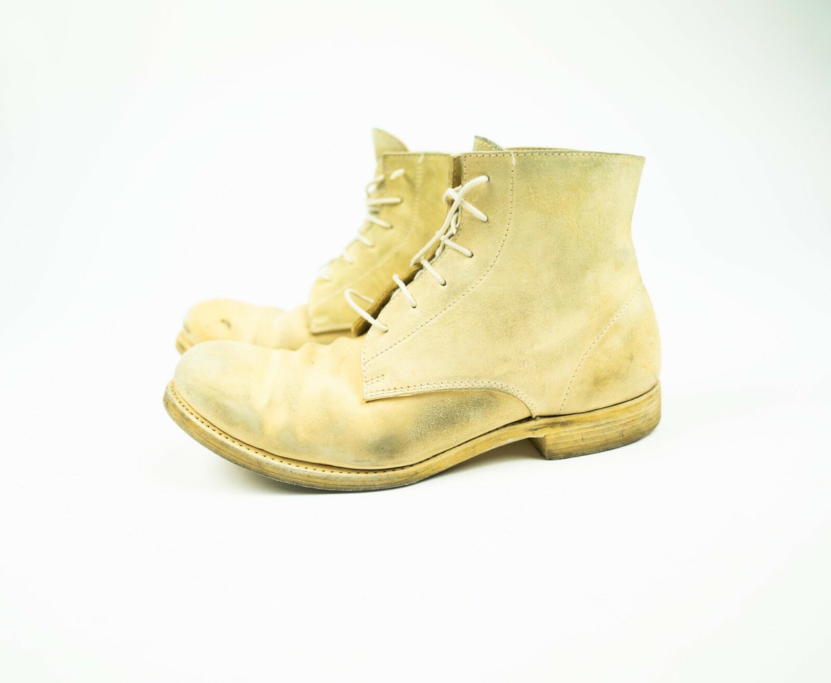 A1923 A DICIANNOVEVENTITRE Lace Up Boots Bone Leather 43 10