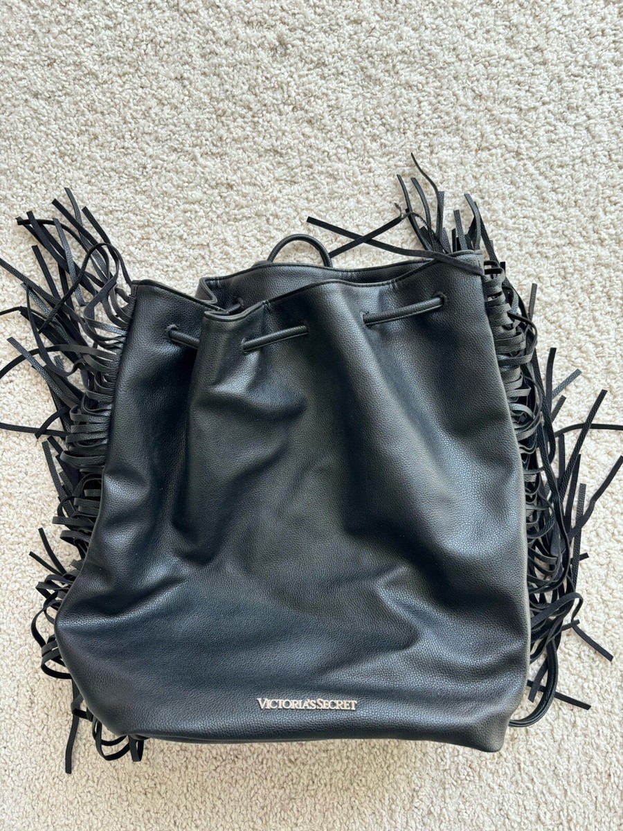 Victoria Secret Black Backpack With Fringe | eBay display picture 1