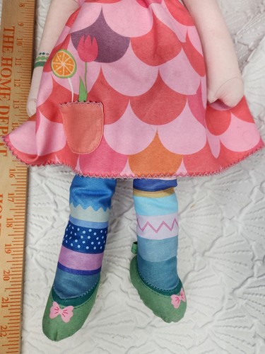 2 Vtg Zapf Myra Mga Mooshka soft Rag Cloth Doll Set PIillow Pal hook/loop hands - Picture 18 of 19