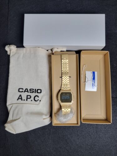 Casio Vintage A1000 Series A.P.C. Collaboration Gold Digital Watch A1000ACG-9ER - Picture 3 of 8