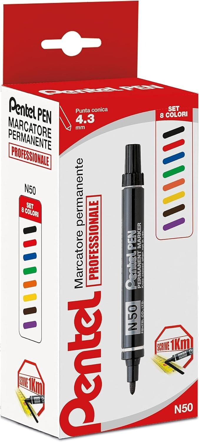 Pentel , Evidenziatori, N50-8 Evidenziatore 8 Pezzo(I) Multi Tipo Di Punta (8X) - Immagine 6