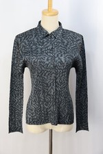 PLEATS PLEASE Gray Shirt Jacket Blouse Top 194 8934