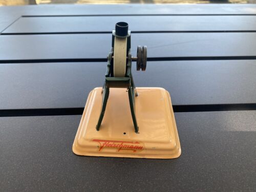 Vintage Fleischmann Tin Steam Toy Grinder / Stone Wheel No Box Western Germany - Picture 2 of 9