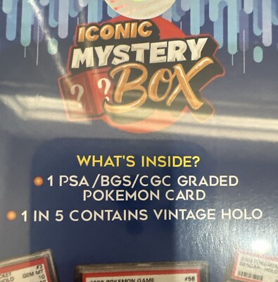 ICONIC MYSTERY GRADED POKMON CARD BOX PSA CGC BGS | eBay