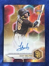 2023 Bowman's Best Eddy Beltre Gold Lava Refractor 21 /75 Auto 🔥