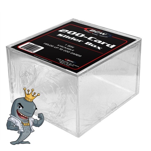 (6 Pack) BCW 200-Card Slider Plastic Box Holders For Trading Cards/TCG FREE SHIP - 第 1/1 張圖片