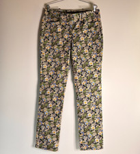 Brooks Brothers Multi-Color Floral Print Chino Pants Women Size 10