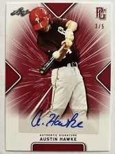 2021 LEAF PERFECT GAME AUSTIN HAWKE AUTO 3/5