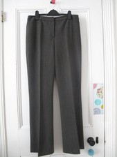 Vintage Debenhams Women's Grey Trousers Straight Leg UK 14