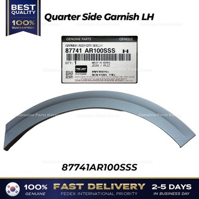  Genuine  Quarter Side Garnish LH 87741AR100SSS for Hyundai Genesis GV70