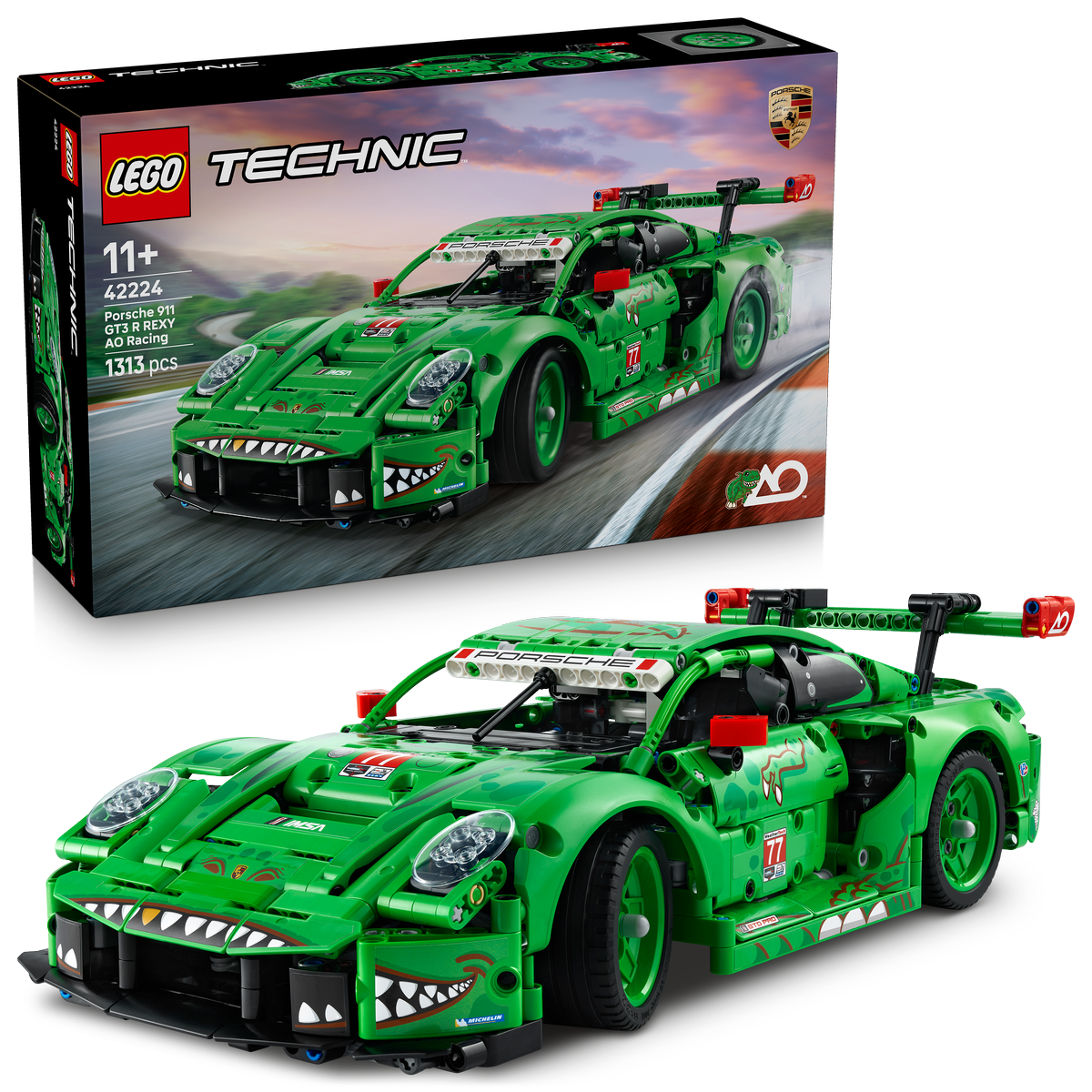 LEGO Technic Porsche 911 GT3 R REXY AO Racing Car (42224)