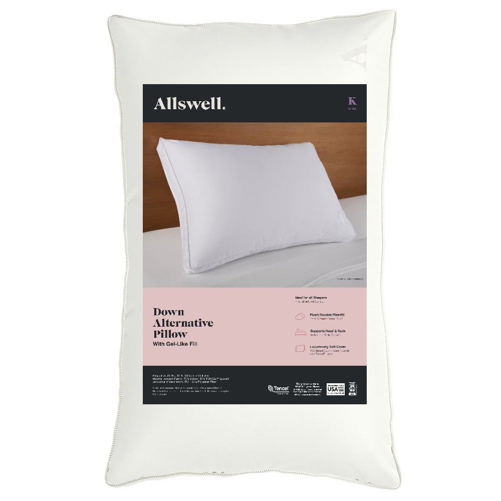 King Size Firm Down Alternative Pillow for All Sleeping Posi