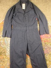 US Military FR Utility Coveralls Mens 42 Navy Blue Flame Resistant
