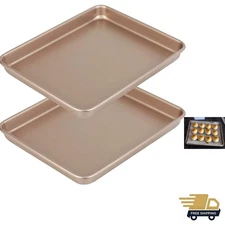 11 Inch Baking Sheets Pan Nonstick Set of 2, Cookie Sheet Replacement Toaster...
