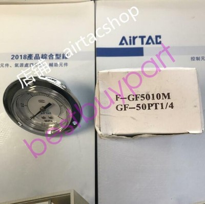 1PCS New AirTAC F-GF5010M GF-50PT1/4  Pressure Gauge   Free Ship