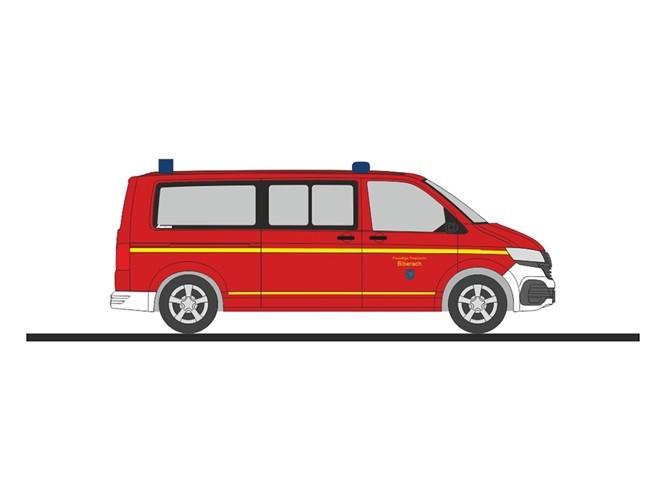 Rietze 53876 - 1/87 Volkswagen T6.1 FW Biberach - New