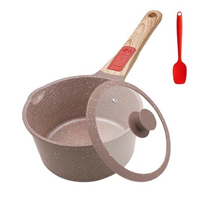 AIKENBBKK 1.5 Quarts Ceramic Nonstick Saucepan with Lid, Small Sauce Pot with...