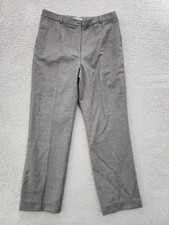 Pendleton Pants Womens 10 Gray Wool Dress Trousers Classic Lined Work Office