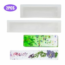 2X Bookmark Jewelry Making Tool Mould Silicone Epoxy Resin Mold Handmade Craft