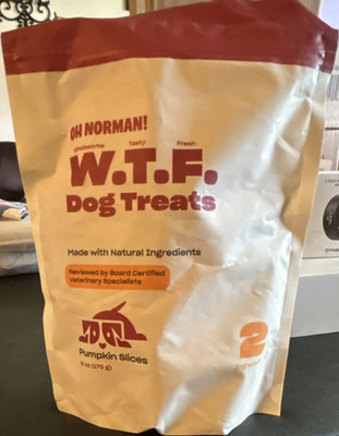 Oh Norman! Pumpkin Slices Dog Treats, Pumpkin Main Ingredient, 6 oz