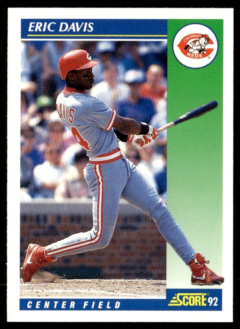 1992 Score Eric Davis Cincinnati Reds #44