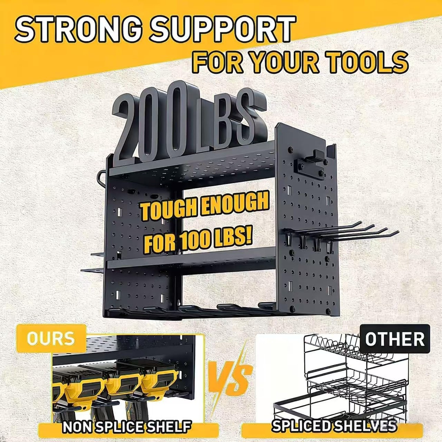 Adjustable Wall Mount for EGO Compatible Tools,200lb Leaf Blower and Weed Eat...