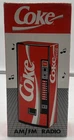 Vintage 1989 COKE Coca-Cola Vending Machine Novelty AM/FM Radio New NOS Works