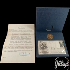 Dwight D. Eisenhower Commemorative Set First Day Issue Danbury Mint NO COIN