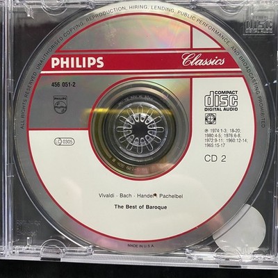 Vivaldi Bach Handel Pachelbel The Best of Baroque CD Philips Classics