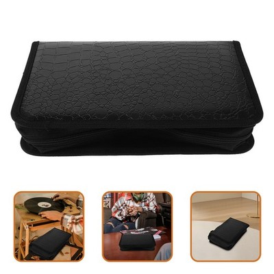 Aufbewahrungssack Wiederverwendbarer Cd-organizer PU -Aufbewahrungstasche