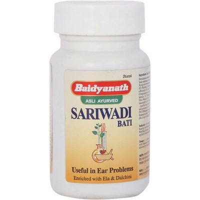 Baidyanath Sariwadi Bati Tablets (80 Tabs) for Ayurvedic Ear Care