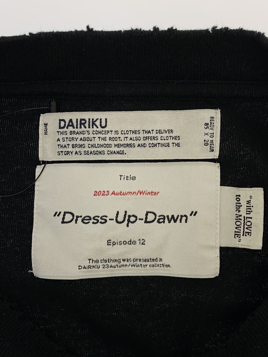 DAIRIKU LONG SLEEVE T-SHIRT FREE COTTON Black 23AW C-10 Used | eBay