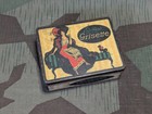 Vintage German 1920s Engelhardt Grisette Cigarette Tin Art Nouveau Deco WWI Case