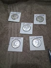 5 40% Silver Kennedy Half Dollars