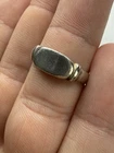 Vintage Unique Sterling Silver Engravable Stacker Band Ring Size 7.25 - 3.4g