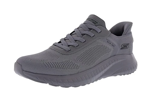 SKECHERS MEN'S SLIP-INS: BOBS SQUAD CHAOS- SOLID STEP 118312/DKGY WALKING SHOES