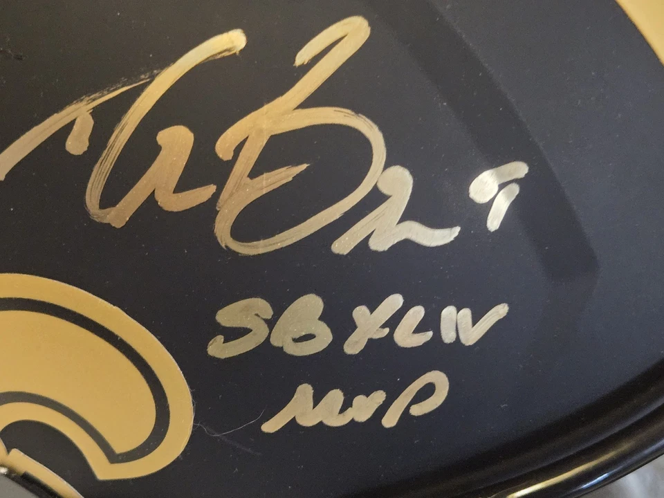 DREW BREES Signed Full Size Eclipes Saints Helmet w/"SBXLIV MVP" BECKETT COA - Image 3 of 4