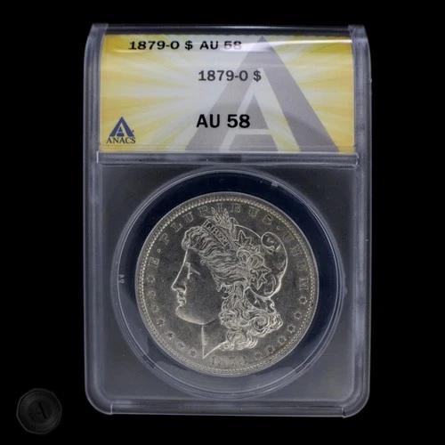 1887-O Morgan Silver Dollar - ANACS AU58 -E0061