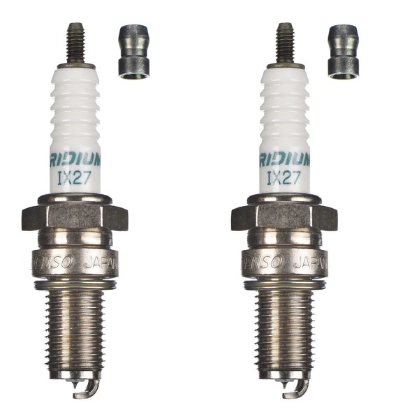 Denso ZüNdkerze IX27 Iridium 2Er Set (FüR: Honda CM 400 T NC01 79-81 )-image