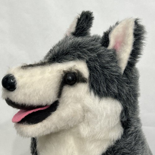 R Dakin Co Pillow Pets Nanook Siberian Husky 19 Zoll Plüschhund Vintage 1978 Large U of W - Bild 2 von 17