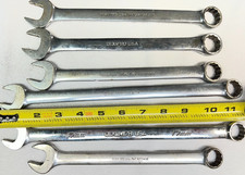 Snap-on Metric Combination Wrenches 12 Point 19-17mm Lot Of 6