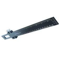 Precision Pocket Ruler 12 Inch Woodworking Slide Stop Marking Gauge Metric Inch