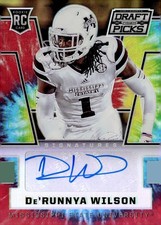 2016 Prizm Collegiate DP #123 De'Runnya Wilson Auto Prizms Tie Dyed #/49