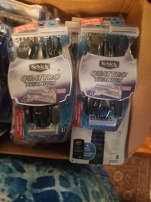 *RARE* 2 Schick Quattro Titanium 4 blade shavers