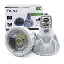 Par20 Led Bulb 12w Dimmable 6000k Daylight White Cob Spotlight 24 Beam Angle 120