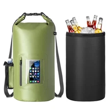 30L Waterproof Dry Bag with 20L Detachable Cooler, Backpack for Kayaking, Camp