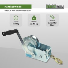 Seilwinde Handwinde Bootswinde 1130kg Handsei...