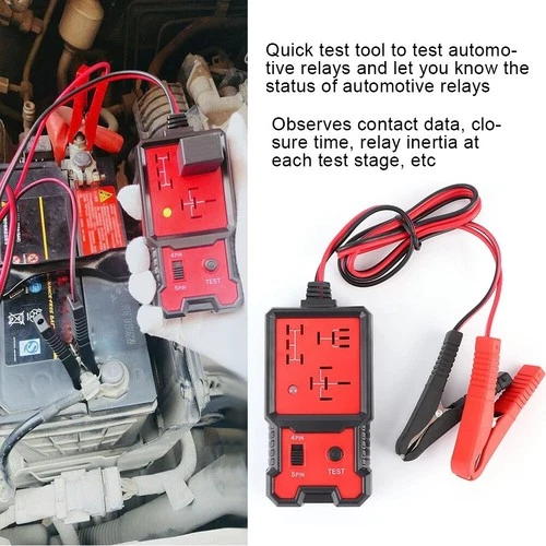 Probador de relés automotrices - Herramienta de diagnóstico automático de 4 y 5 pines 12 V, pequeña de mano hágalo usted mismo - Imagen 2 de 9